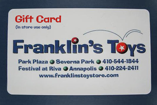Franklins Toys $100.00 Gift Card