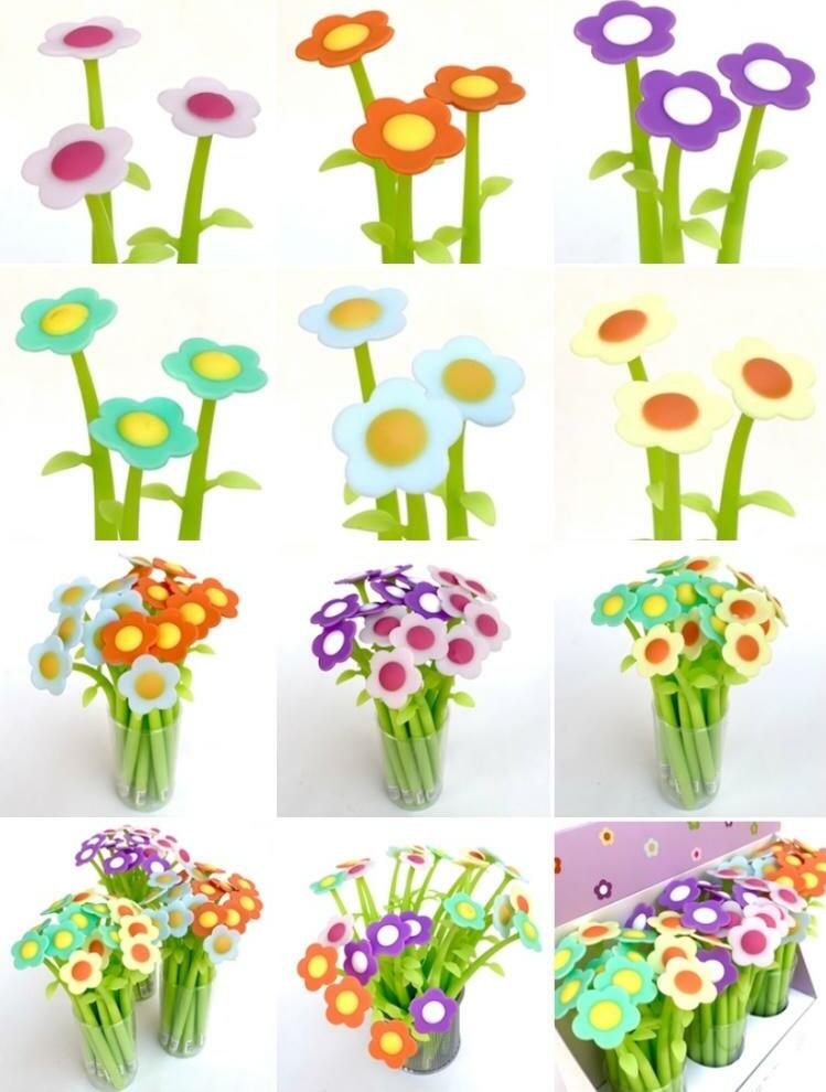 Rainbow Flower Gel Pen
