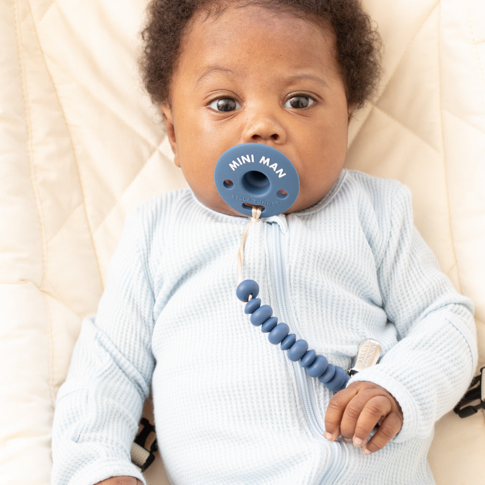 Navy Pacifier Clip