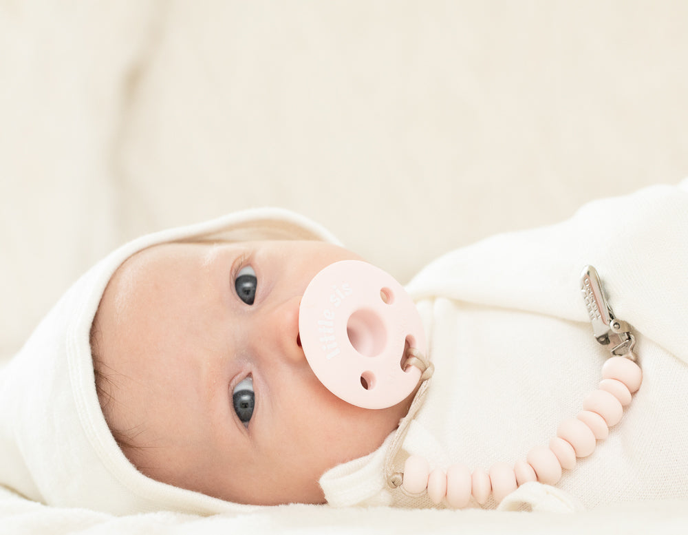 Light Pink Pacifier Clip