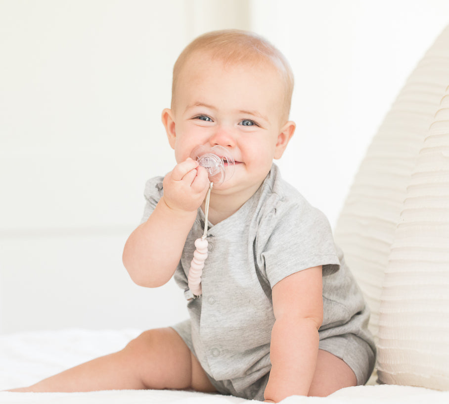 Light Pink Pacifier Clip