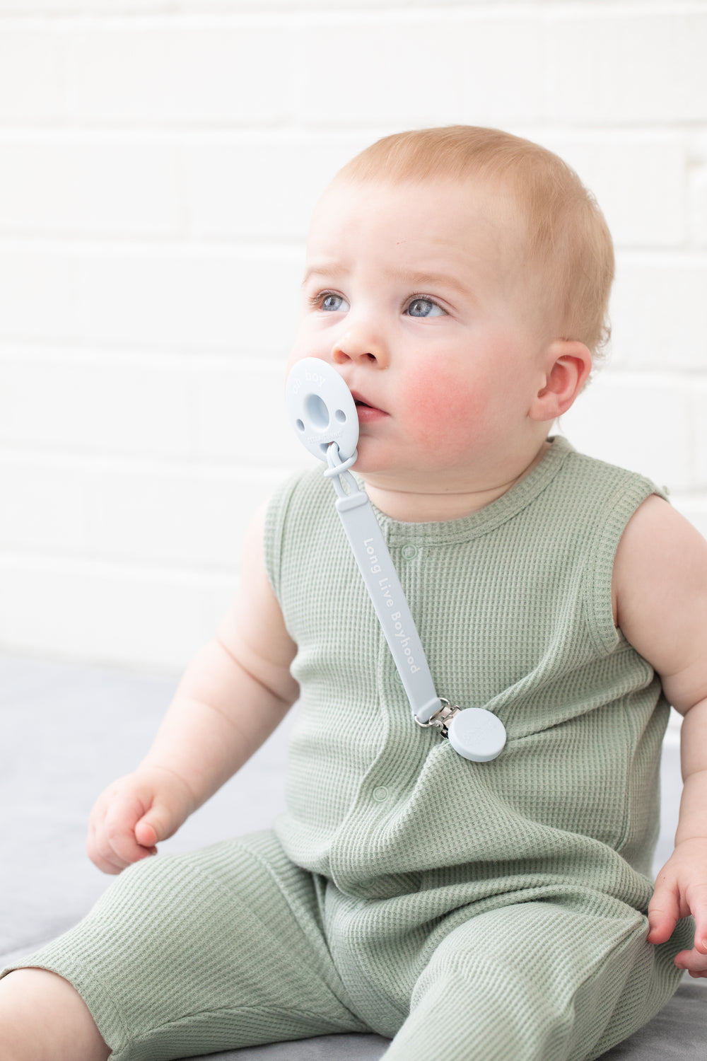 Long Live Boyhood Pacifier Clip