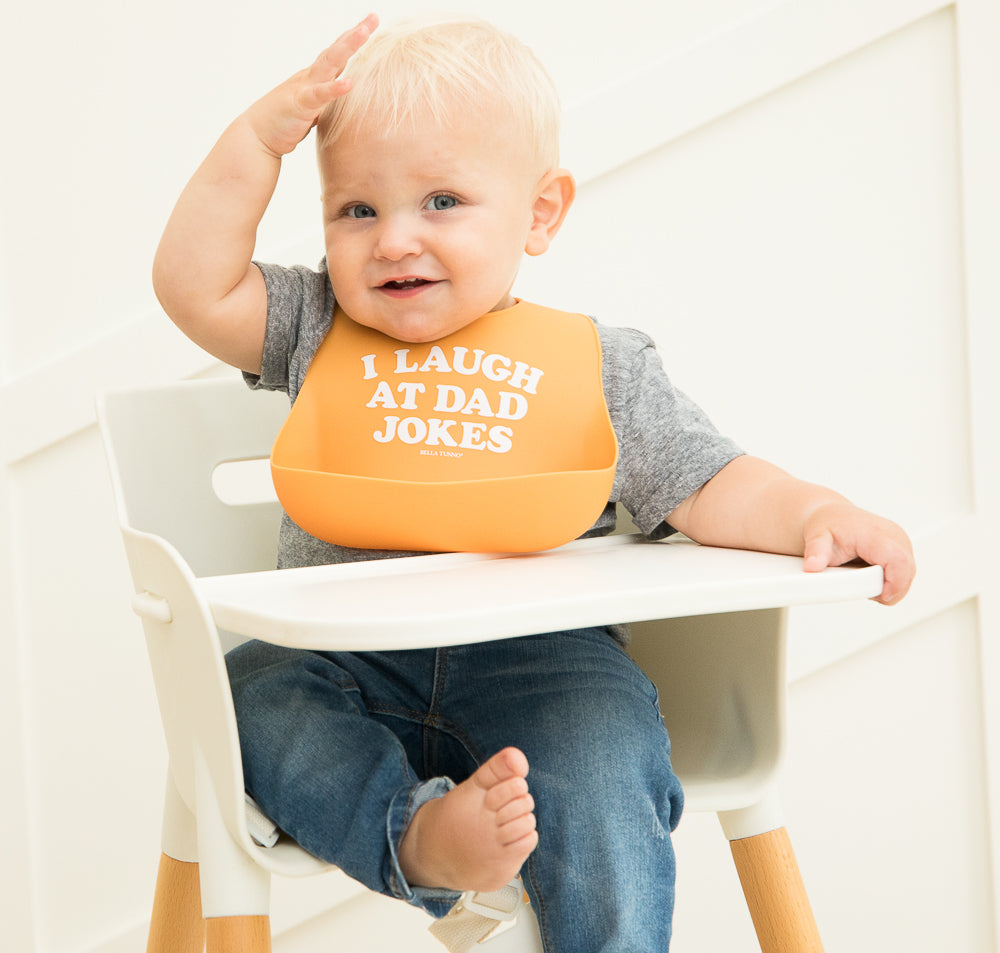 I Laugh at Dad Jokes Wonder Bib