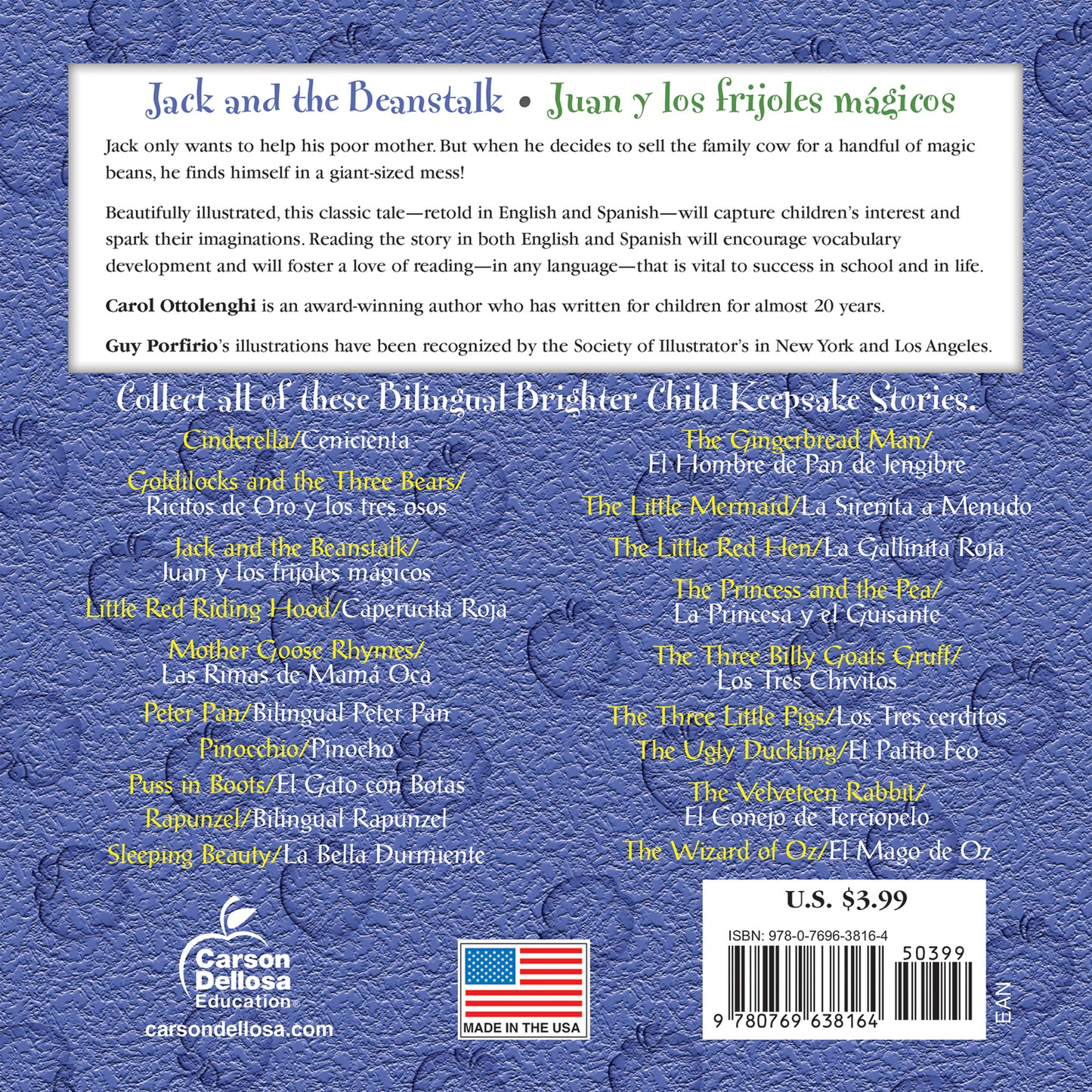 Jack and the Beanstalk, Grades PK - 3: Juan y los frijoles magicos (Keepsake Stories), Grades PK - 3: Juan y los frijoles magicos