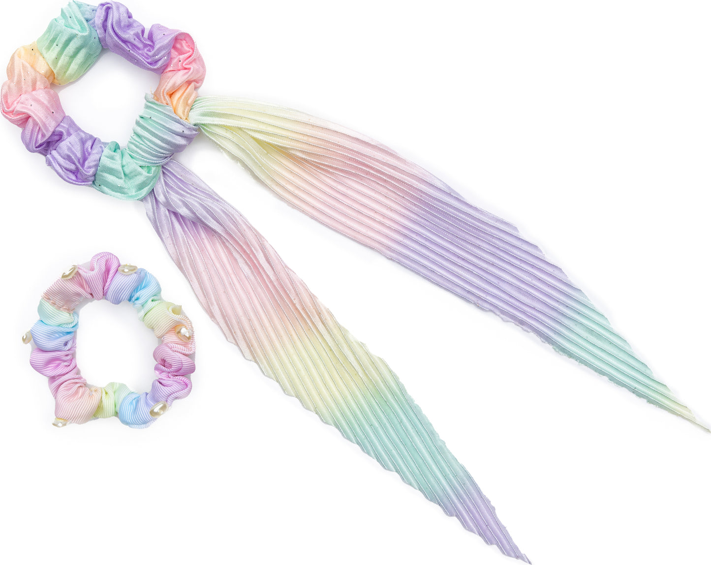 Pastel Rainbow Scrunchies (assorted)