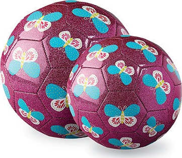 Size 2 Glitter Soccer Ball - Butterfly
