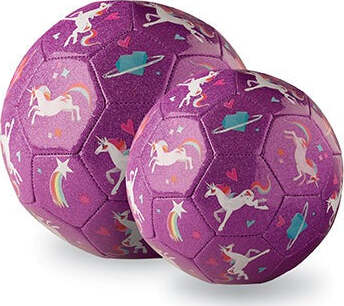Size 2 Glitter Soccer - Unicorn Galaxy