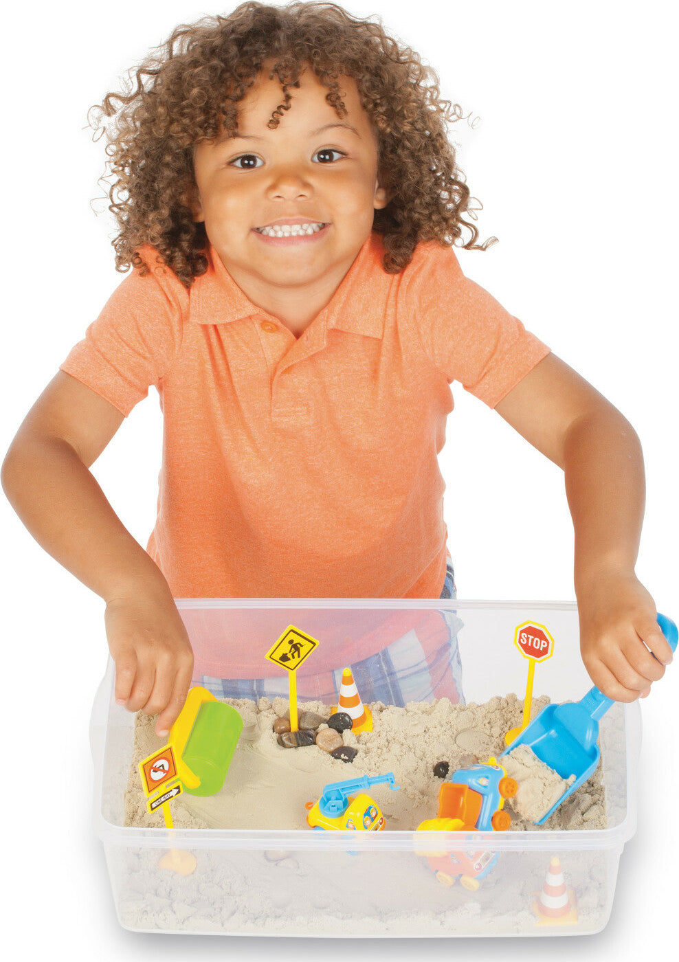 Sensory Bin Construction Zone Age 3+