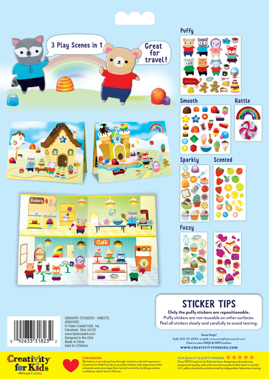 Sensory Stickers Sweets