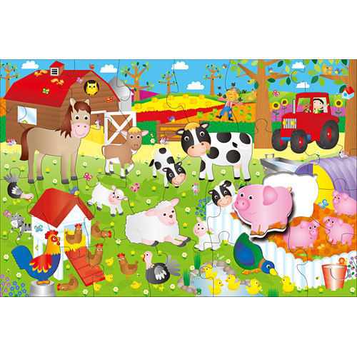Giant Floor Puzzles Farm