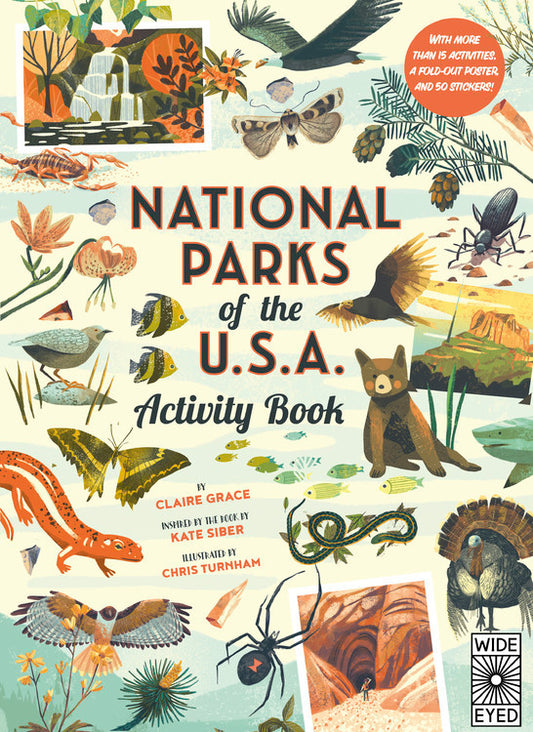 National Parks of the USA: Activity Book: With More Than 15 Activities, A Fold-out Poster, and 50 Stickers!