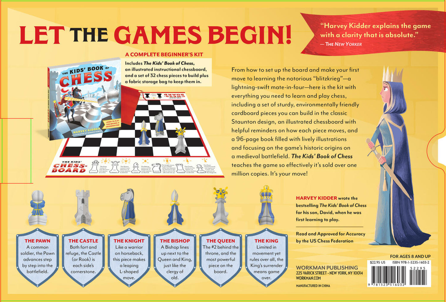 The Kids’ Book of Chess and Starter Kit: Learn to Play and Become a Grandmaster!
