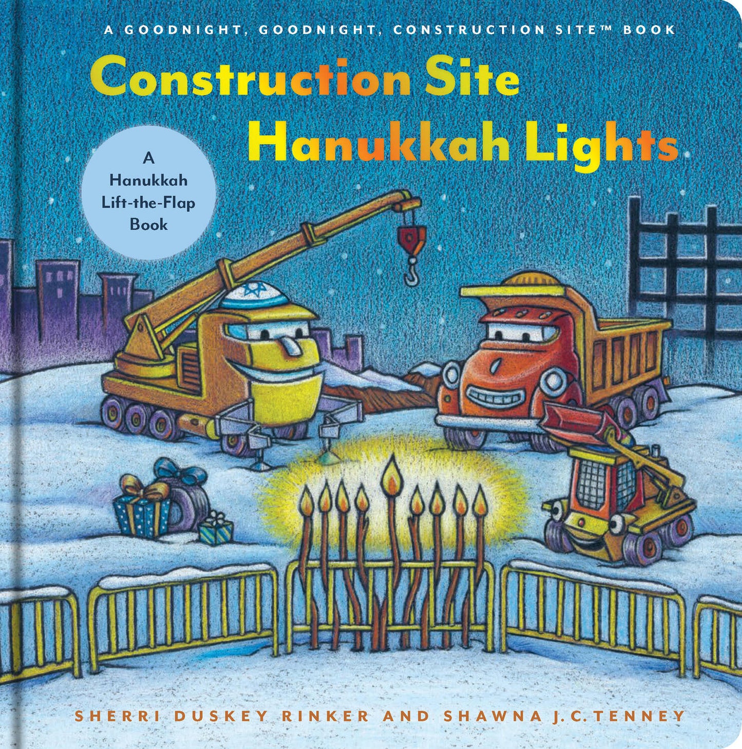 Construction Site Hanukkah Lights: A Hanukkah Lift-the-Flap Book