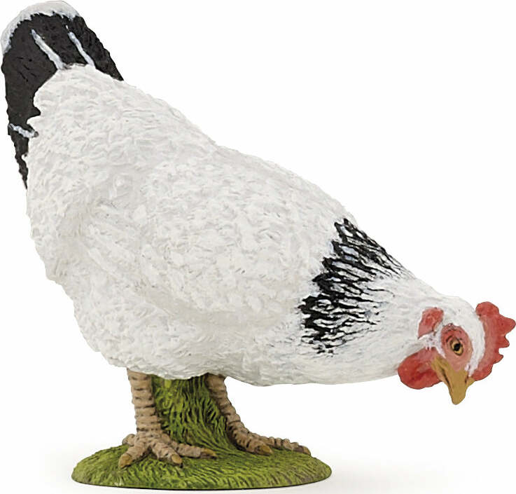 Papo France Pecking White Hen