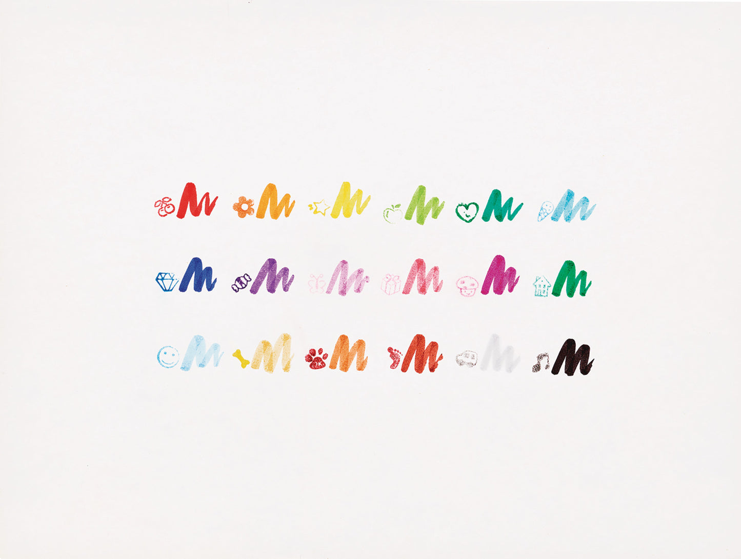 Stampables Double-Ended Stamp & Brush Markers - Set of 18