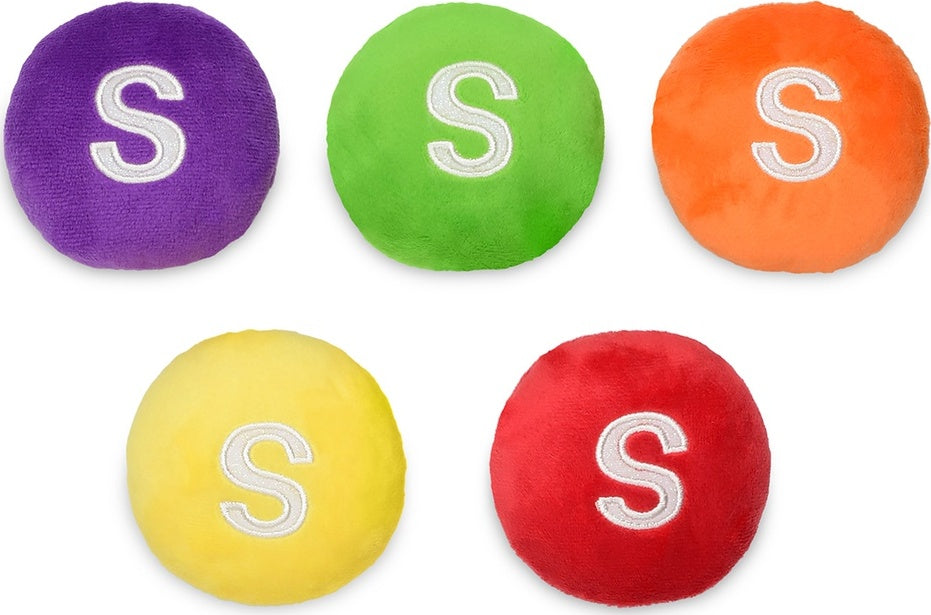 Skittles Packaging Fleece Plush Bag