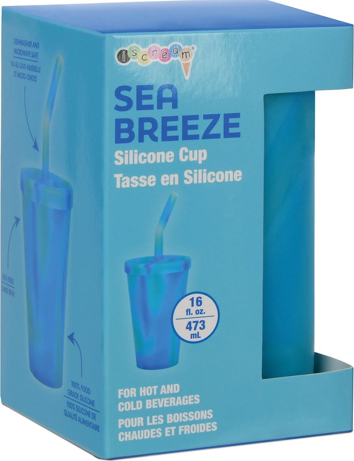 Sea Breeze Silicone Cup & Straw