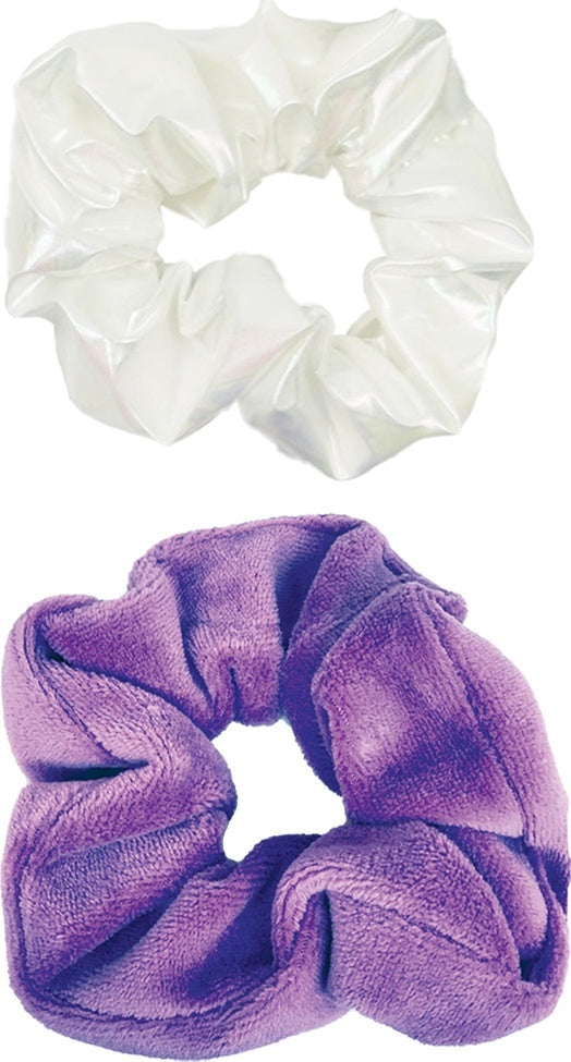 Lavender Snowflake Scrunchie Set