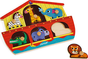 Noah's Ark Wooden Puzzle - 6 Pieces