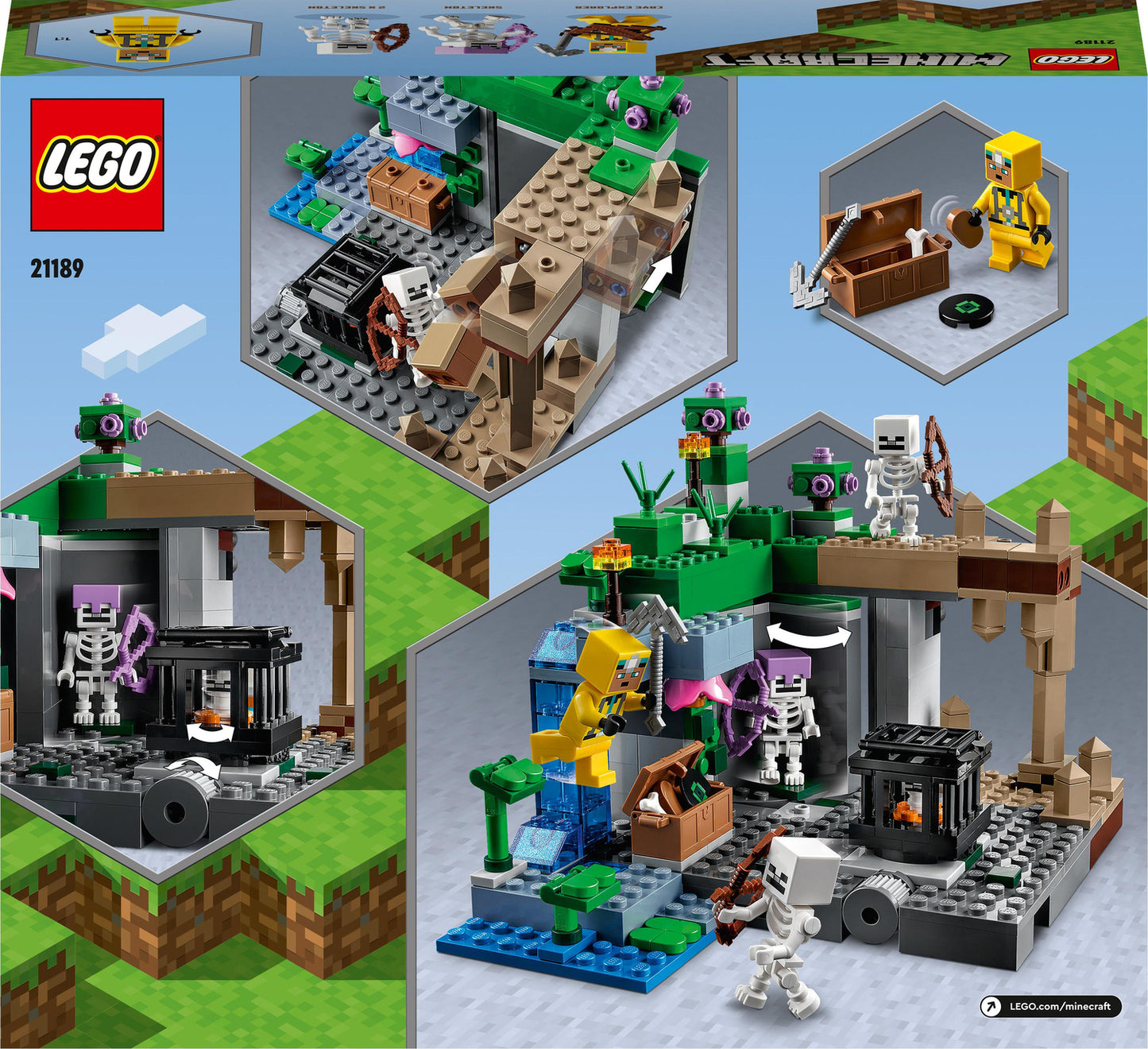 LEGO® Minecraft The Skeleton Dungeon, Cave Set