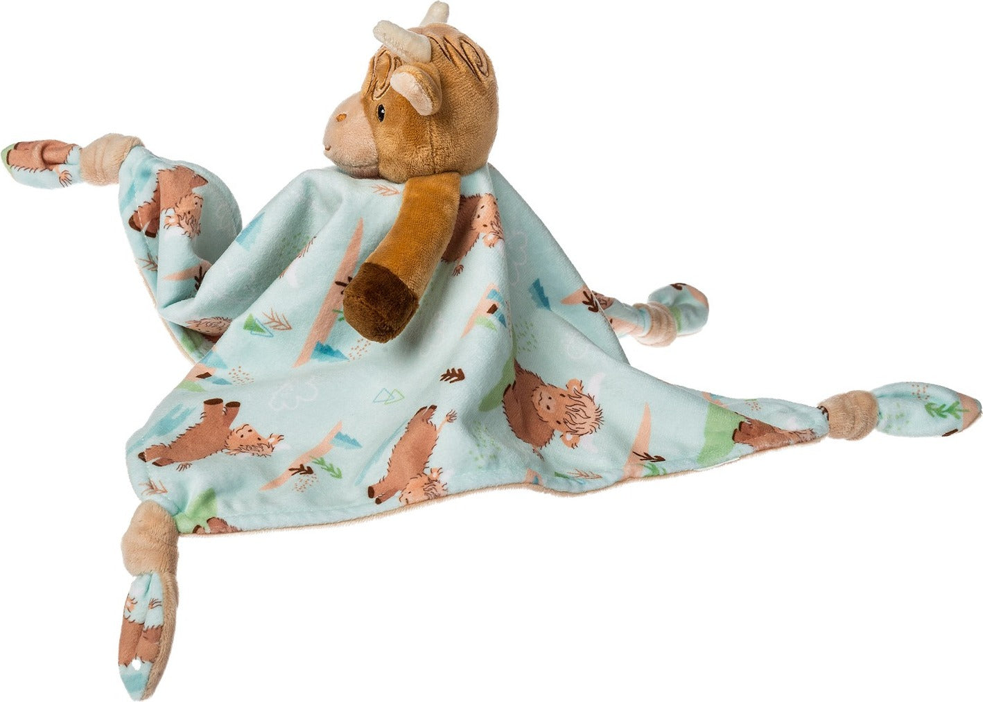 Hetty Highland Cow Character Blanket - 13x13"