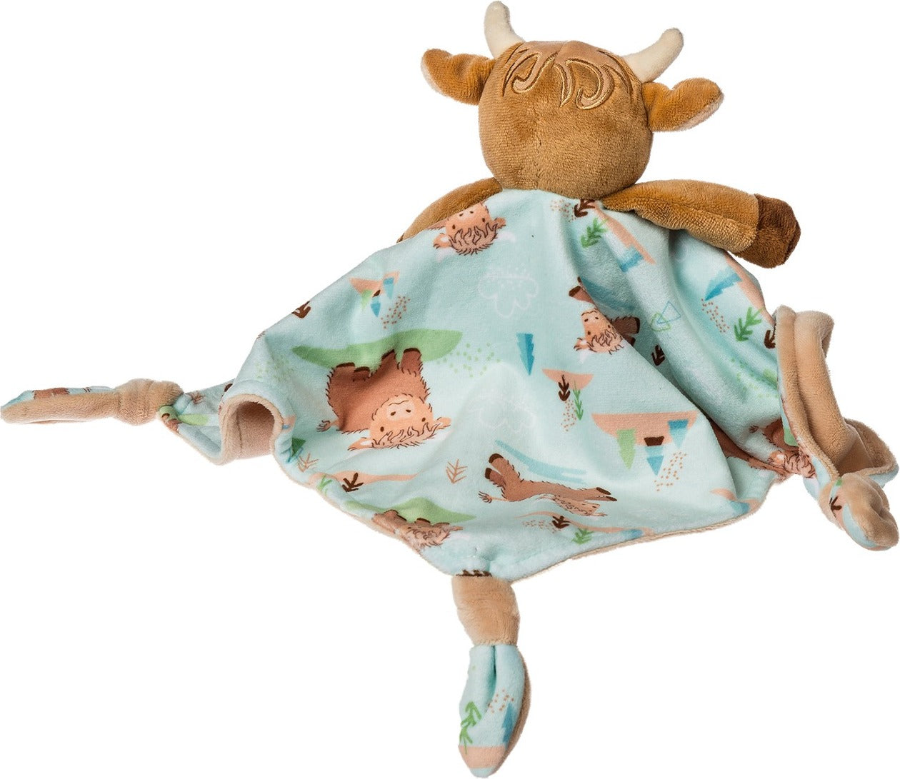 Hetty Highland Cow Character Blanket - 13x13"