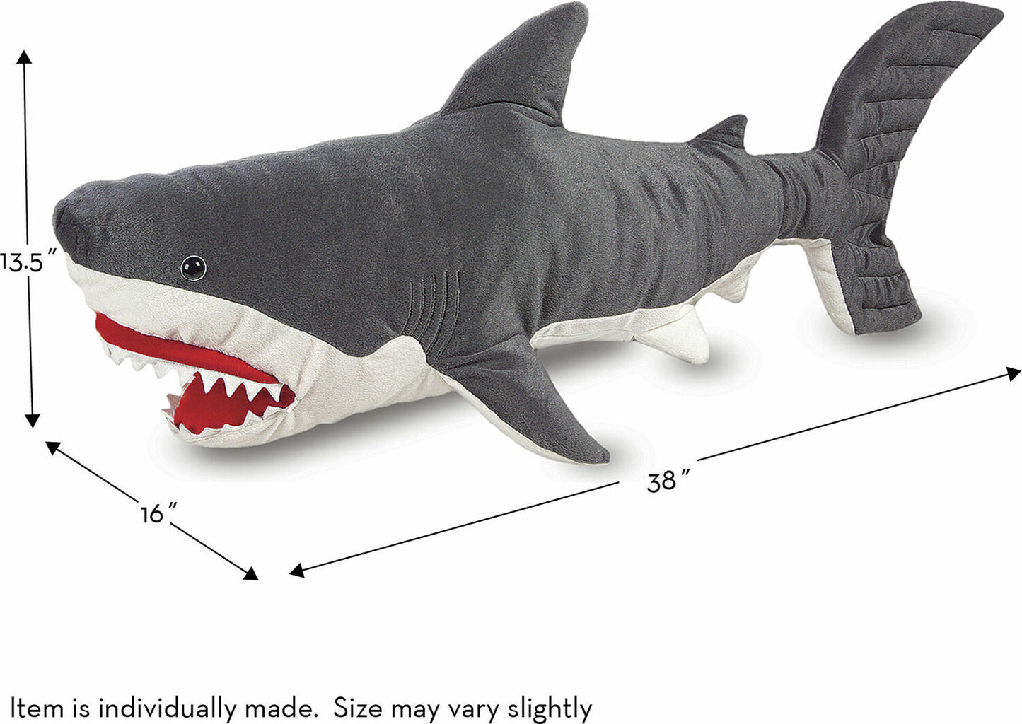 LOCAL PICK-UP ONLY - Shark Giant Stuffed Animal