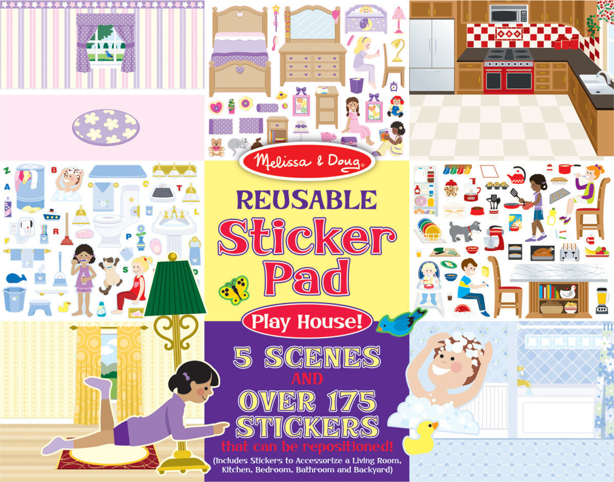 Reusable Sticker Pad - Play House!