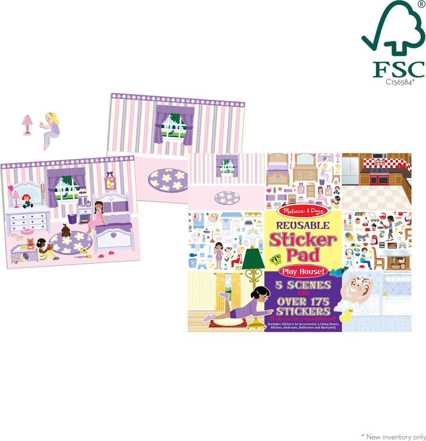 Reusable Sticker Pad - Play House!