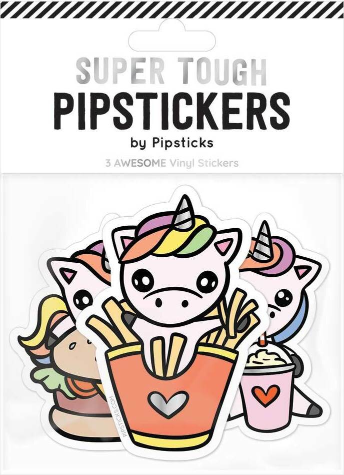 Stickers - Unicorns Love Fast Food Vinyl Collection