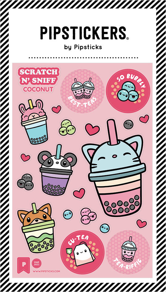 Stickers - Bubbly Best-Teas Scratch 'n Sniff
