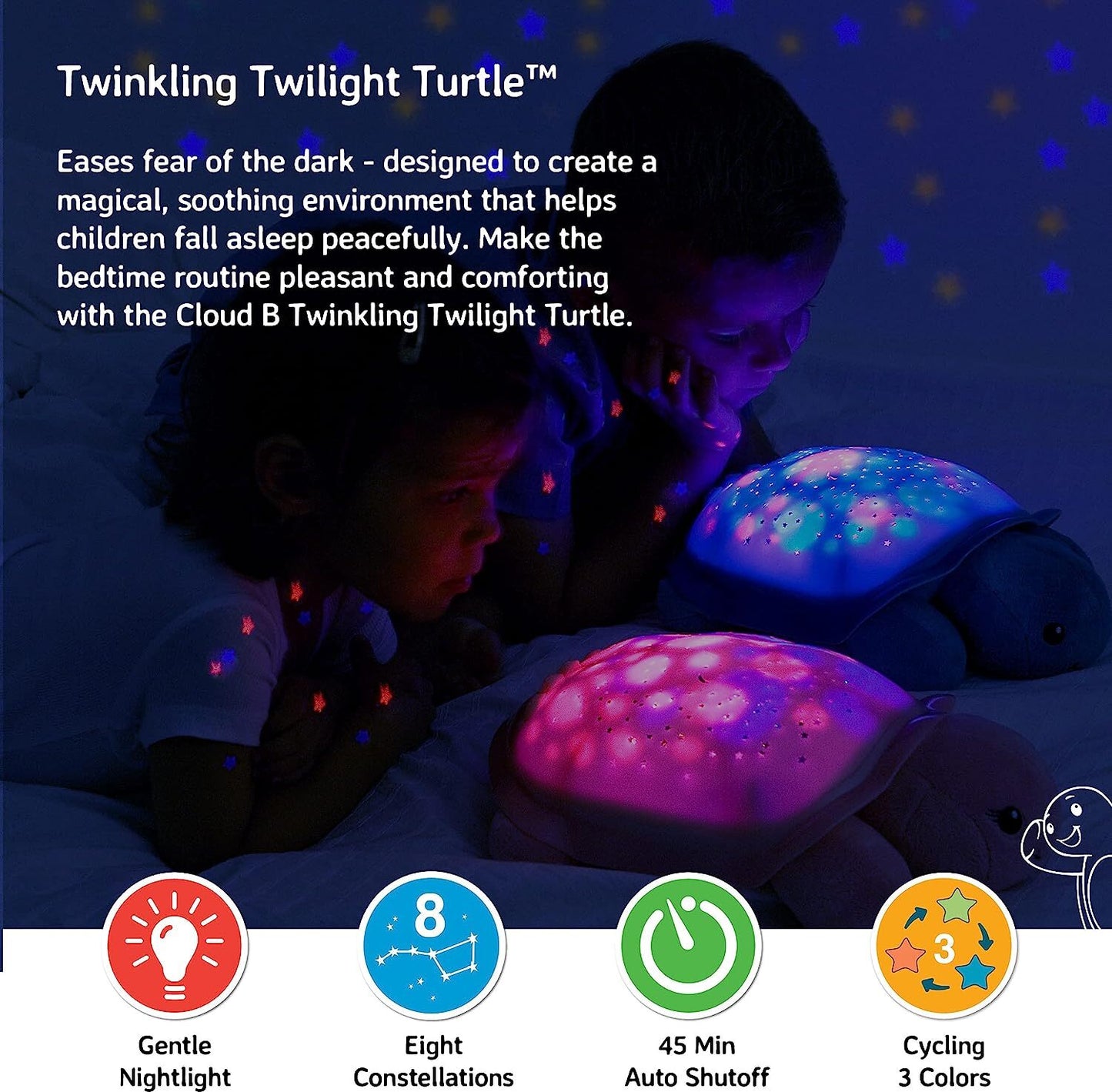 Twinkling Twilight Turtle - Aqua