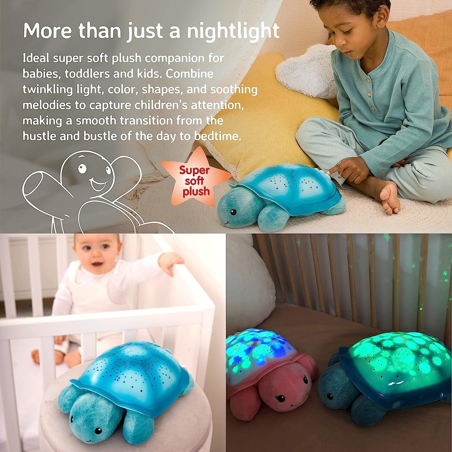 Twinkling Twilight Turtle - Aqua