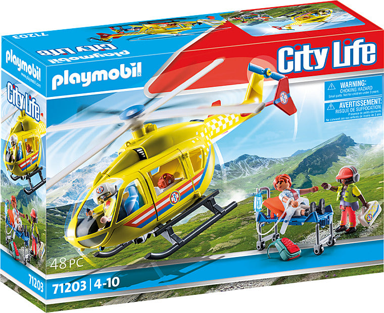 PLAYMOBIL VINTAGE CITY life hélicoptère médecin secouriste set 3789 de PLAYMOBIL VINTAGE CITY life hélicoptère médecin secouriste set 3789 de
