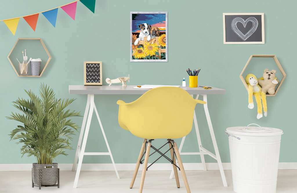 CreArt: Sunset Paw-fection Paint by Number