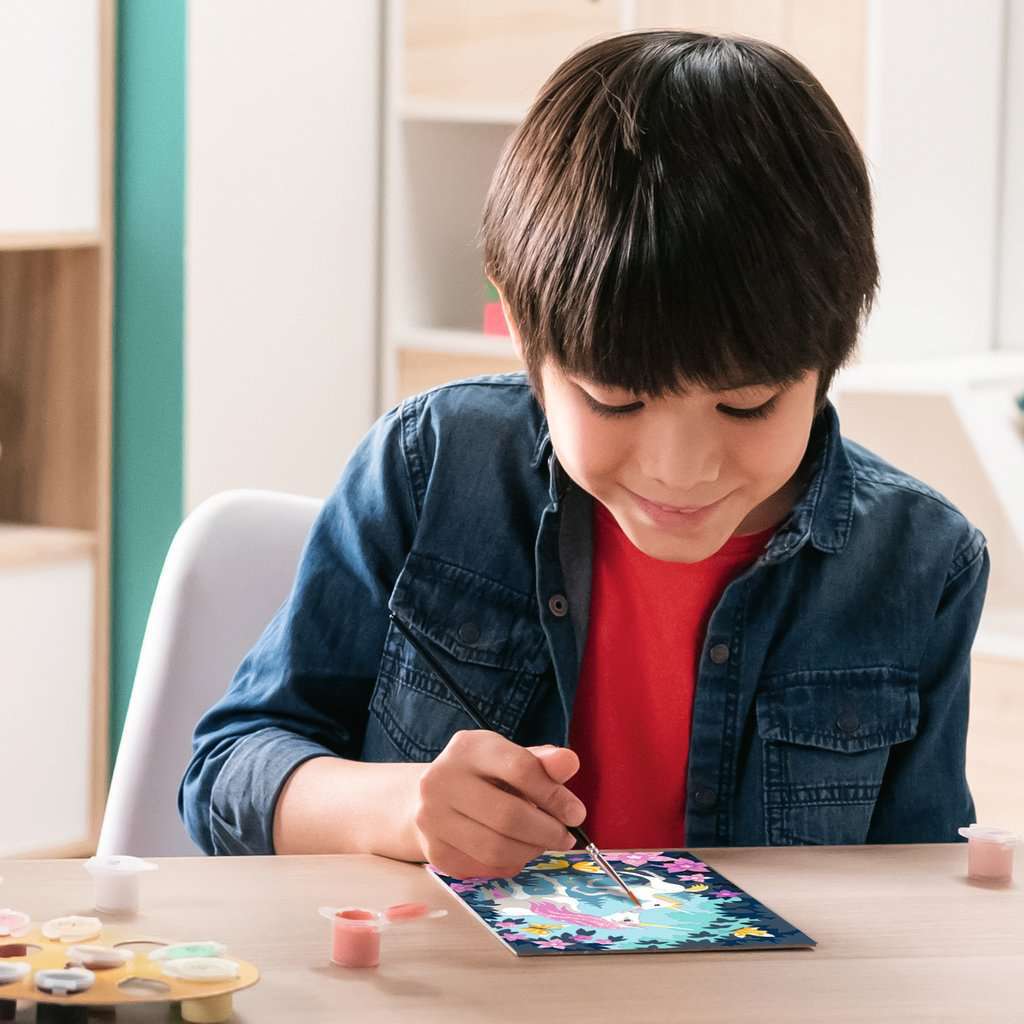 CreArt CreArt - Hello Little Unicorn - Paint by numbers for kids 11 years up