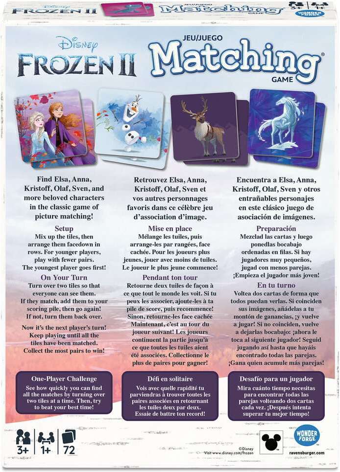 Frozen 2 Matching game