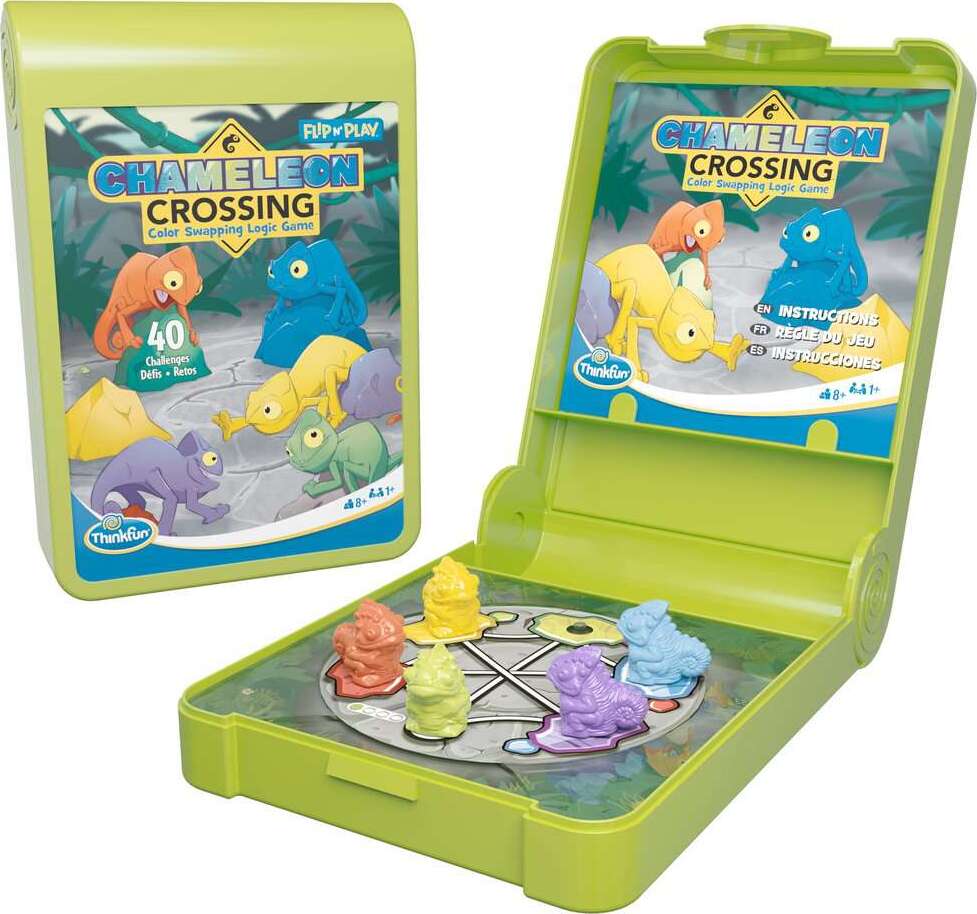 Flip 'N Play-Chameleon Crossing Game Age 8+