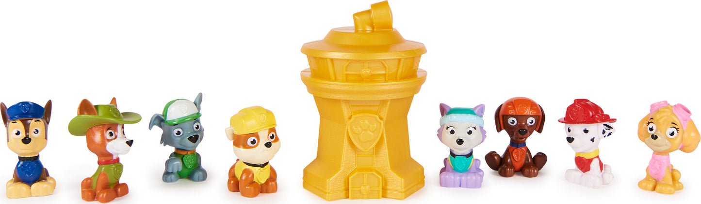 PAW Patrol , 10th Anniversary 2-inch Collectible Blind Box Mini Figure with Lookout Tower Container (Style May Vary), Kids Toys for Ages 3 and up
