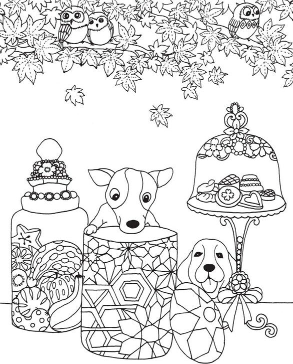 A Million Dogs: Fabulous Canines to Color