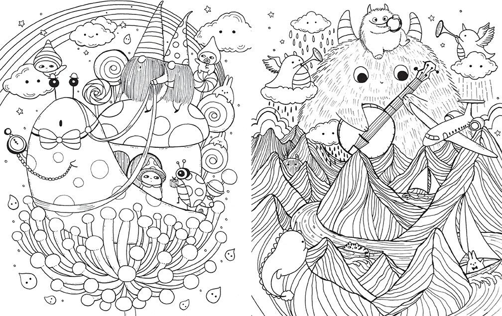 A Million Magical Creatures: Enchanting Characters to Color