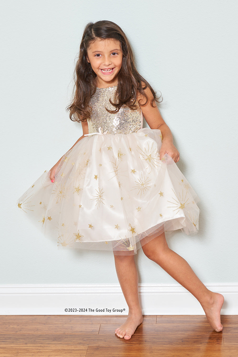 Golden Glam Party Dress