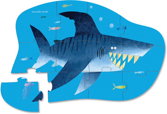 Mini Puzzle 12pc - Shark City