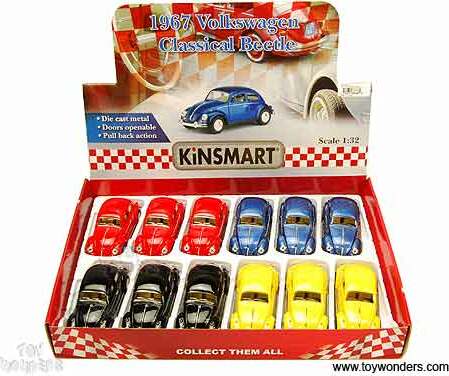 Volkswagen Classic Beetle Hardtop (1967, 1/32 scale diecast model car) (assorted colors)