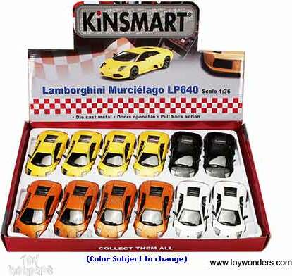Lamborghini Murcielago LP640 Hardtop (1/36 scale diecast model car) (assorted colors)