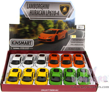 Lamborghini Huracan Hard Top (1/36 scale die cast model car) (assorted colors)