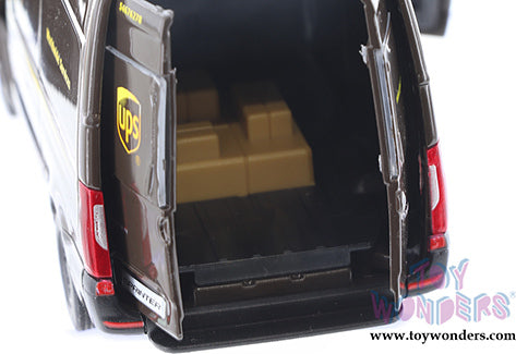 Mercedes-Benz Sprinter UPS Delivery Van (1/48 scale diecast model car, Brown)