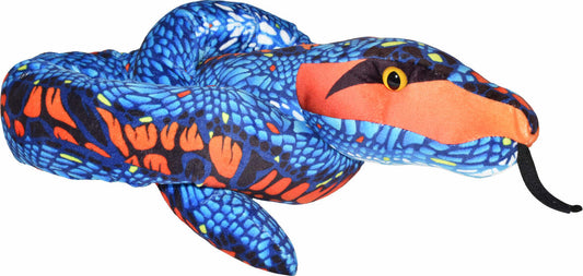 Blue And Orange Snake Stuffed Animal - 54"
