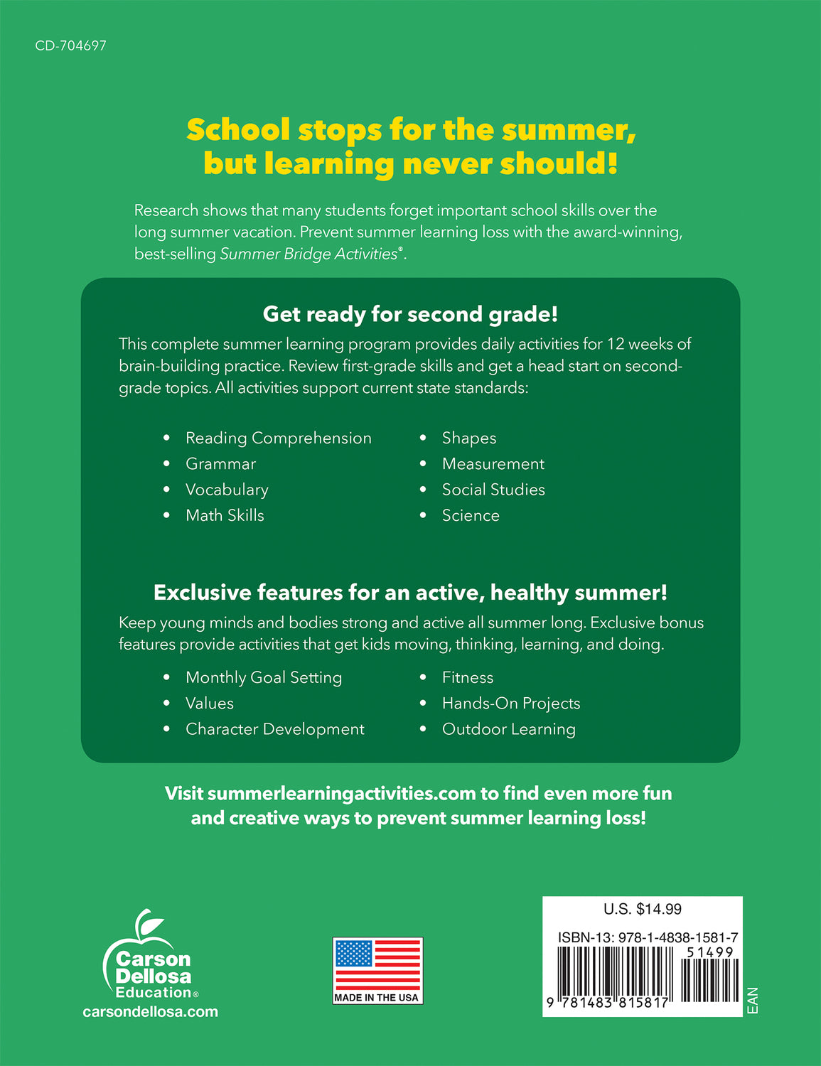 Summer Bridge Activities®, Grades 1 - 2