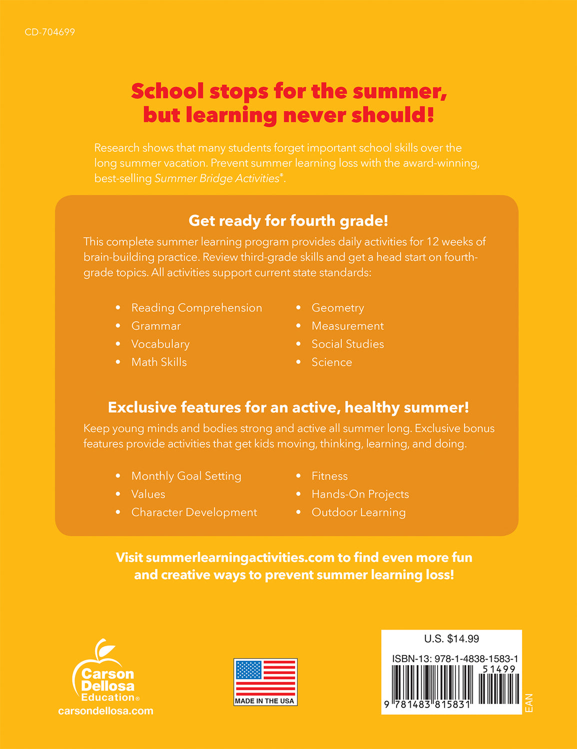 Summer Bridge Activities®, Grades 3 - 4